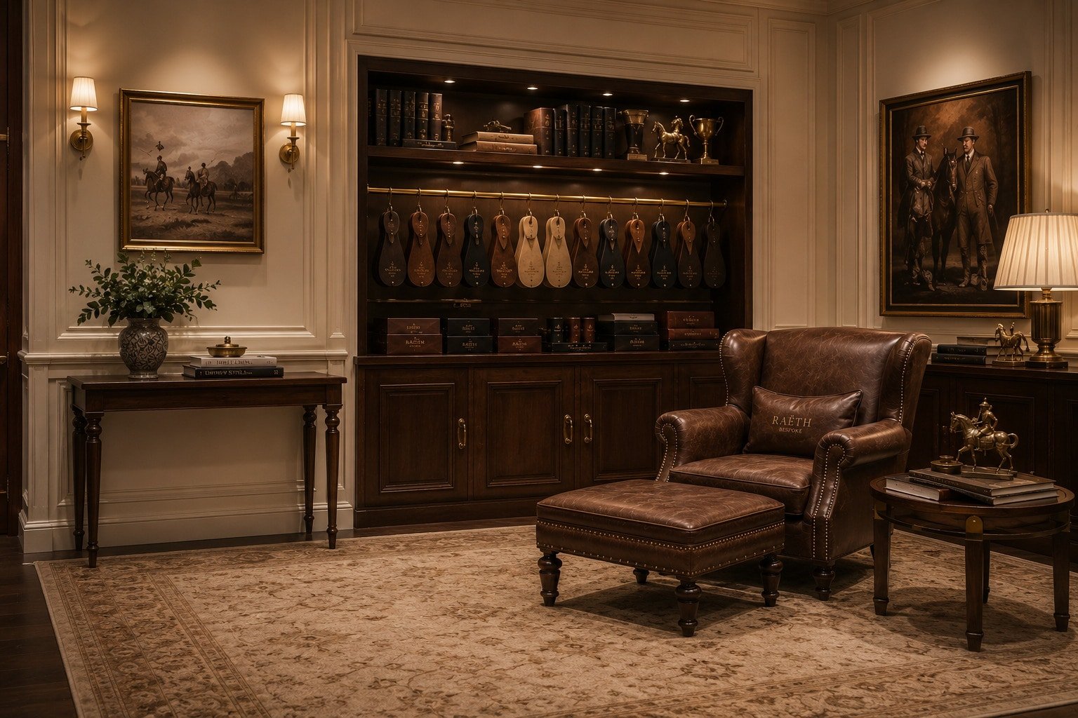 Raeth bespoke room and leather chair